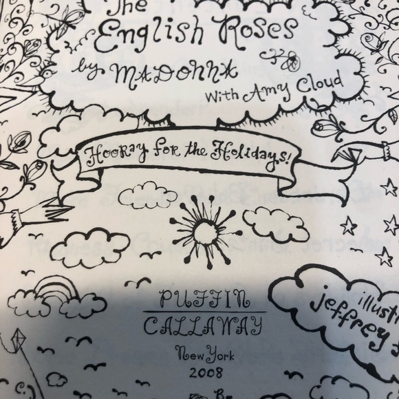 The English Roses Horray For the Holidays Book by Madonna Hardcover - Picture 4 of 7